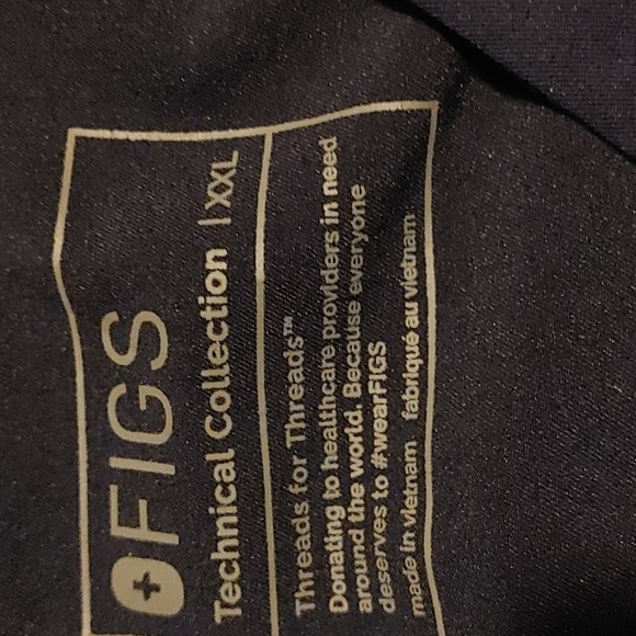 Figs Leon Scrub Top Sz.XXL Navy Blue - Picture 6 of 6